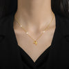 Titanium Steel Geometric Fashion Ol Style Electroplated Necklace