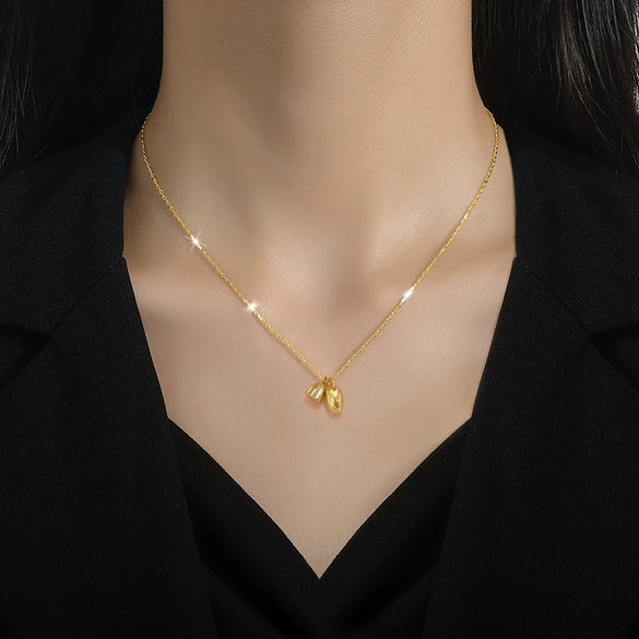 Titanium Steel Geometric Fashion Ol Style Electroplated Necklace