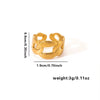 Titanium Steel Geometric Fashion Women's Ring And Bracelet Electroplated