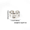Titanium Steel Geometric Fashion Women's Ring And Bracelet Electroplated