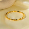 Titanium Steel Geometric Girls Bracelet With Real Gold Electroplating