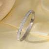 Titanium Steel Geometric Girls Bracelet With Real Gold Electroplating