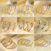 Titanium Steel Geometric Girls Bracelet With Real Gold Electroplating
