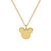 Titanium Steel Geometric Gold Foil Mouse Furnace Electroplating Unisex Cartoon Style Necklace