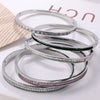 316L Stainless Steel Geometric Half Circle Electroplated Bracelet For Women