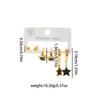 Titanium Steel Geometric Heart Shape Electroplated Earrings For Women
