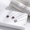 Titanium Steel Geometric High Sense Niche Square Zircon Electroplated Women's Clavicle Chain