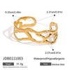 Titanium Steel Geometric Hollow Electroplated Bracelet