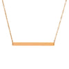 316L Stainless Steel Geometric Horizontal Necklace Clavicle Chain Jewelry With Electroplating