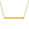 Titanium Steel Geometric Horizontal Row Pendant O Word Chain Gold Plated Fashionable Necklace