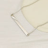 Titanium Steel Geometric Horizontal Row Pendant O Word Chain Gold Plated Fashionable Necklace