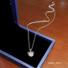 Titanium Steel Geometric Inlaid Zircon Women's Light Luxury Pendant Necklace