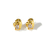 Titanium Steel Geometric Irregular Earrings Retro Luxury Style For Women Electroplated