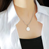 Titanium Steel Geometric Irregular Letter Hollow Necklace Hip Hop Trendy Box Chain Jewelry Polishing Design