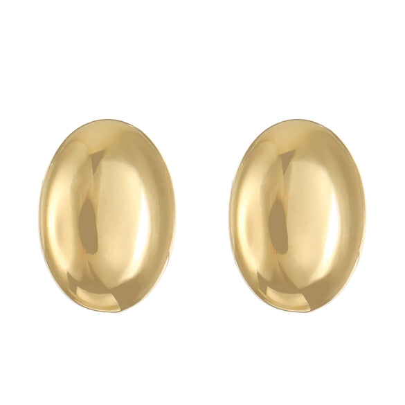 Titanium Steel Geometric Irregular Square Concave Ear Studs With Hammer Pattern And Electroplating For Women