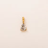 Titanium Steel Geometric 18K Gold Electroplated Birthstone Pendant Necklace With O Word Chain