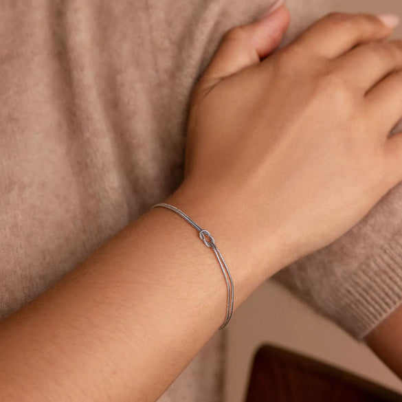 Titanium Steel Geometric Knot Chain Necklace And Herringbone Bracelet Handmade Electroplated For Women