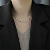 Titanium Steel Geometric Light Luxury Retro Women's Necklace With Electroplating