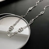 Titanium Steel Geometric Light Luxury Retro Women's Necklace With Electroplating
