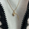 Titanium Steel Geometric Love Pendant Key Lock Couple Multilayer Stacked Diamond Mixed Gemstone Inlay 18K Gold Plated Pendant Necklace