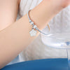 316L Stainless Steel Geometric Magnetic Pendant Bracelet Jewelry Electroplated For Women