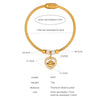 316L Stainless Steel Geometric Magnetic Pendant Bracelet Jewelry Electroplated For Women