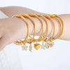 316L Stainless Steel Geometric Magnetic Pendant Bracelet Jewelry Electroplated For Women