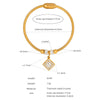 316L Stainless Steel Geometric Magnetic Pendant Bracelet Jewelry Electroplated For Women