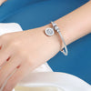 316L Stainless Steel Geometric Magnetic Pendant Bracelet Jewelry Electroplated For Women