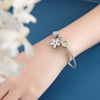 316L Stainless Steel Geometric Magnetic Pendant Bracelet Jewelry Electroplated For Women