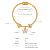 316L Stainless Steel Geometric Magnetic Pendant Bracelet Jewelry Electroplated For Women