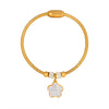 316L Stainless Steel Geometric Magnetic Pendant Bracelet Jewelry Electroplated For Women