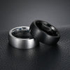 Titanium Steel Geometric Men's And Unisex Ring With Brushed Matte Finish And Electroplating