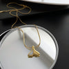 Titanium Steel Geometric Mermaid Tail Clavicle Chain For Female With Light Luxury Style