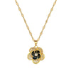 Titanium Steel Geometric Microinlaid Women's Necklace Earrings Set With Electroplating