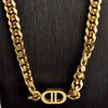 Titanium Steel Geometric Necklace With Letters Numbers Text Electroplating Style For Unisex