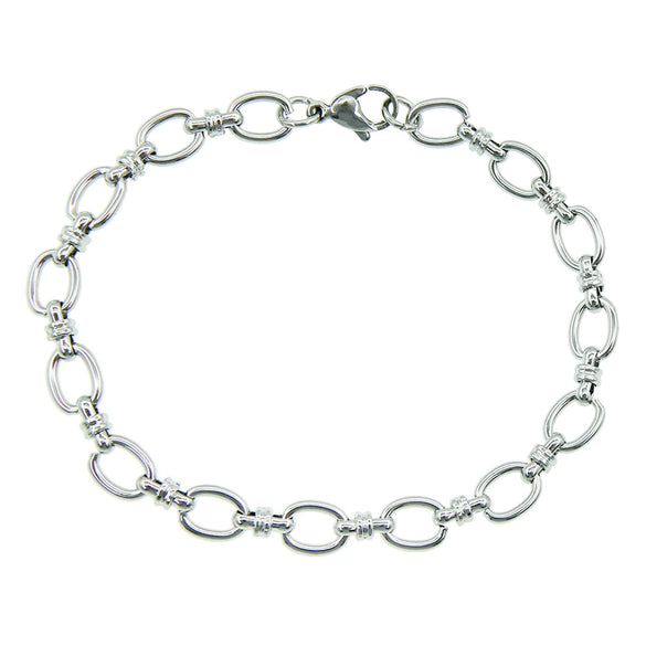 Titanium Steel Geometric Ochain Necklace Pendant For Men And Women With Simple Stitching