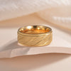 Titanium Steel Geometric Outdoor Ring For Men And Women With Electroplating Treatment