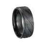 Titanium Steel Geometric Outdoor Ring For Men And Women With Electroplating Treatment