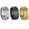 Titanium Steel Geometric Outdoor Ring For Men And Women With Electroplating Treatment