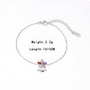 Titanium Steel Geometric Pattern Electroplated Minimalist Women's Bracelet With Plum Blossom Design