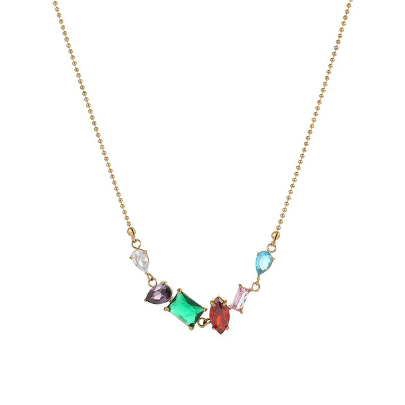 Titanium Steel Geometric Pattern Goldplated Fashion Women's Necklace