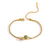 Titanium Steel Geometric Pattern Goldplated Women's Bracelet