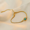 Titanium Steel Geometric Pattern Goldplated Women's Bracelet