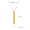 Titanium Steel Geometric Pendant Necklace Electroplated Minimalist Style For Women