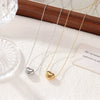 Titanium Steel Geometric Pendant Necklace For Women With Vacuum Plating Minimalist Style