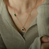 316L Stainless Steel Geometric Pendant Necklace Ochain For Women Electroplated Fashion Light Luxury