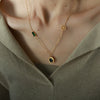 316L Stainless Steel Geometric Pendant Necklace Ochain For Women Electroplated Fashion Light Luxury