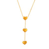 Titanium Steel Geometric Pendant Necklace With 18K Gold Plated Box Chain For Women Light Luxury Style