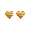 Titanium Steel Geometric Plaid Minimalist Style Electroplated Earrings For Women And Men